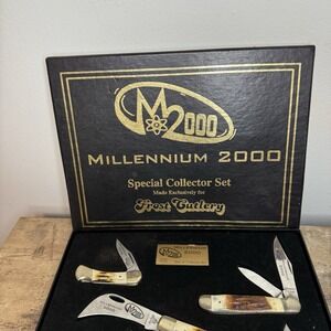 FROST CUTLERY MILLENNIUM 2000 SPECIAL COLLECTOR SET #388 WITH COA !!! Opened Box